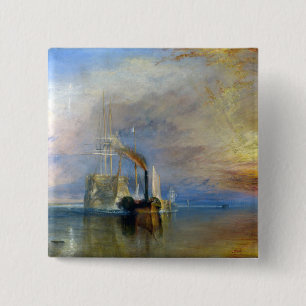 Chapa Cuadrada William Turner - El Temeraire en lucha