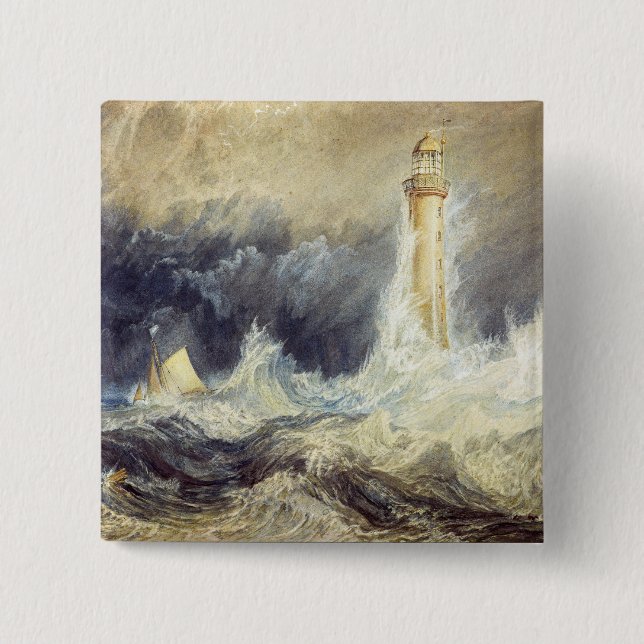 Chapa Cuadrada William Turner - Faro de Bell Rock (Anverso)