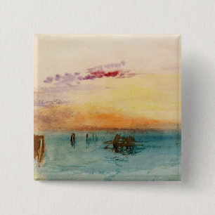 Chapa Cuadrada William Turner - La laguna cerca de Venecia al ata
