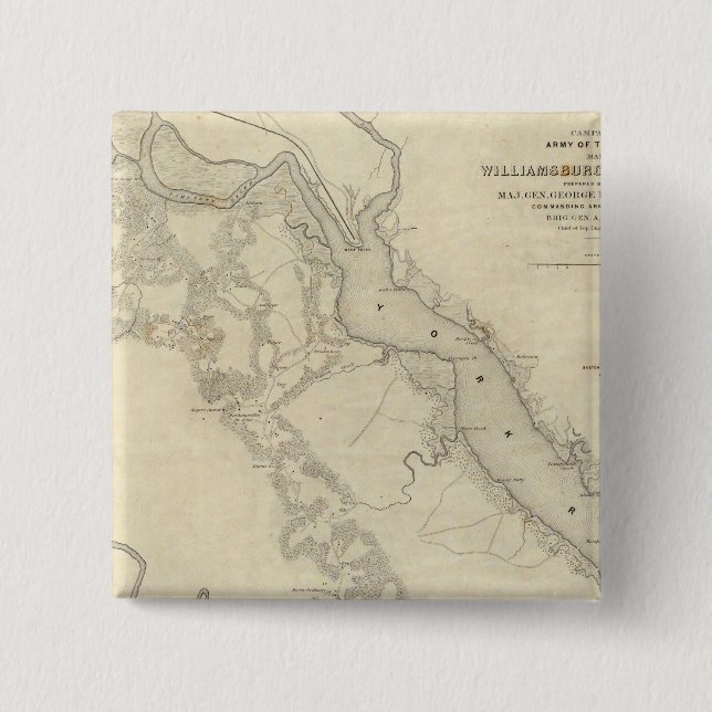 Chapa Cuadrada Williamsburg a la Casa Blanca (Anverso)