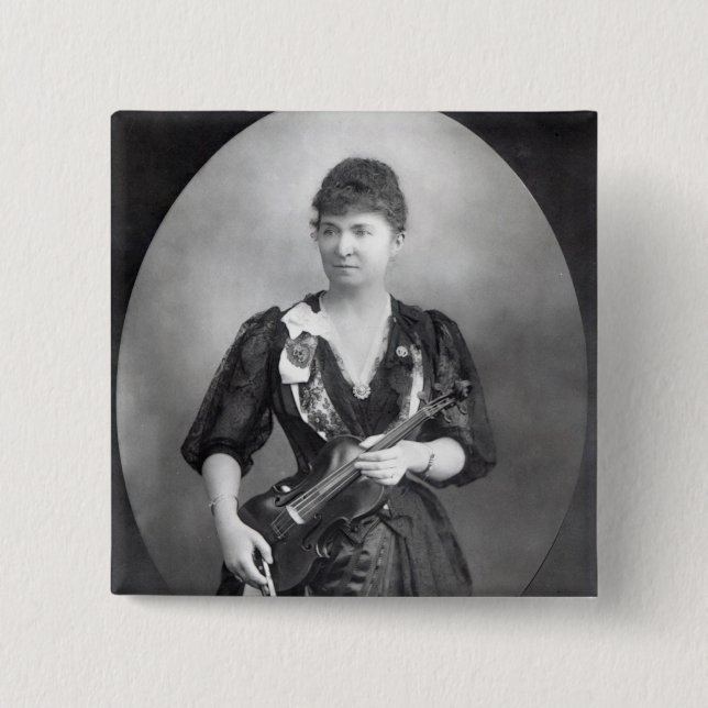 Chapa Cuadrada Wilma Norma Neruda, señora Halle (Anverso)