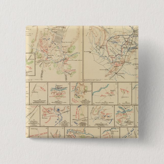 Chapa Cuadrada Winchester, Cedar Run, Port Republic, Va (Anverso)