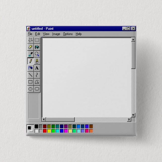 Chapa Cuadrada Windows 95 MS Paint (Anverso)