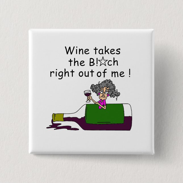 Chapa Cuadrada Wine se funde conmigo (Anverso)