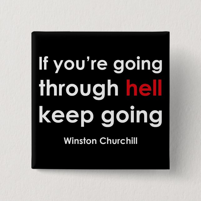 Chapa Cuadrada Winston Churchill (Anverso)