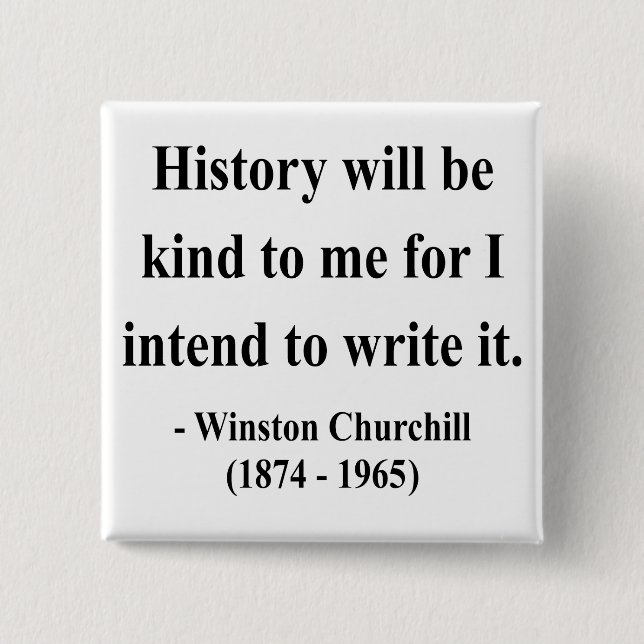 Chapa Cuadrada Winston Churchill Cita 7a (Anverso)