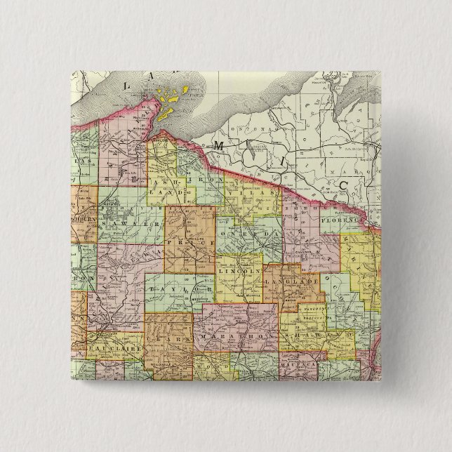 Chapa Cuadrada Wisconsin (Anverso)