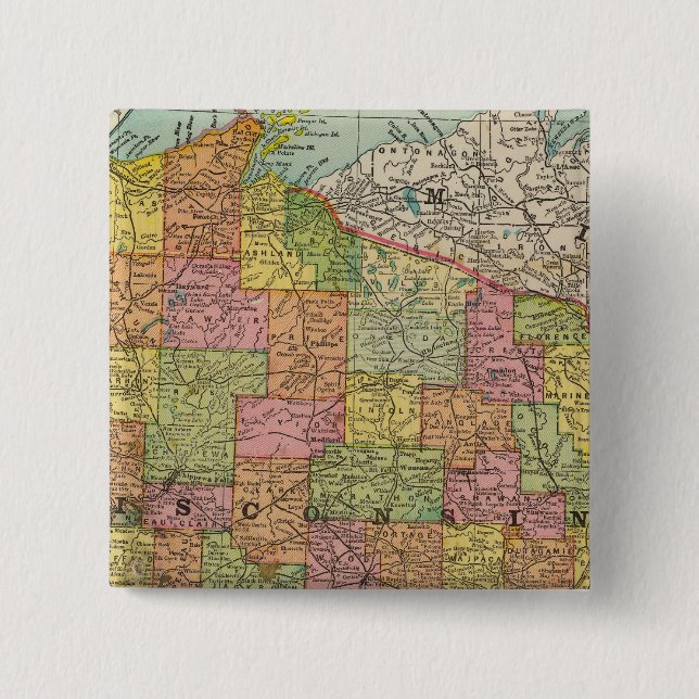 Chapa Cuadrada Wisconsin 2 (Anverso)