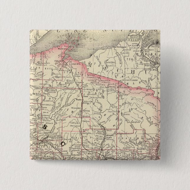 Chapa Cuadrada Wisconsin 5 (Anverso)