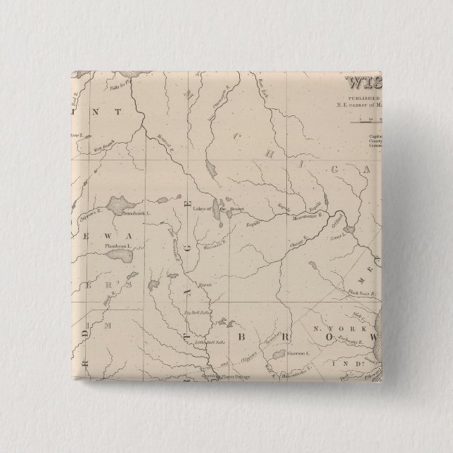 Chapa Cuadrada Wisconsin 5 (Anverso)