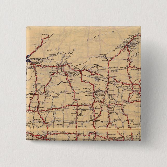 Chapa Cuadrada Wisconsin 6 (Anverso)