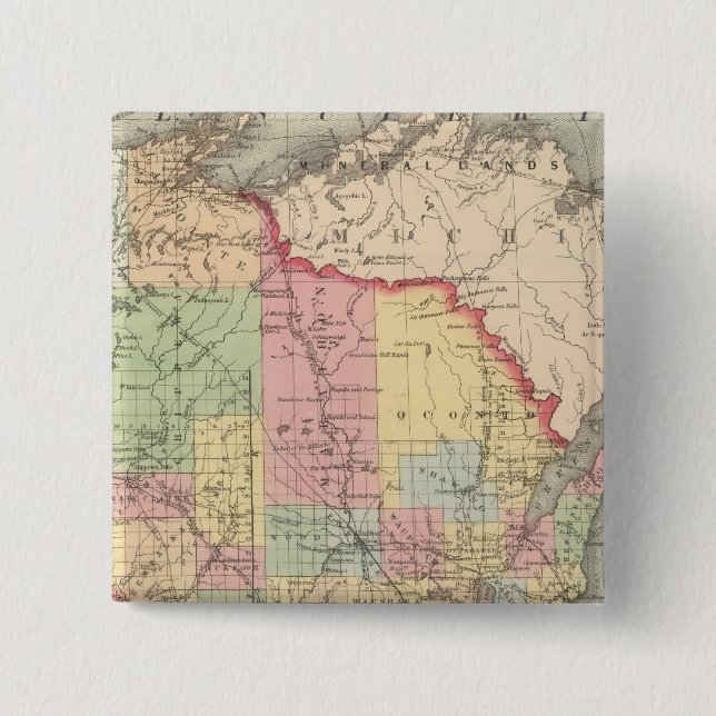 Chapa Cuadrada Wisconsin 7 (Anverso)