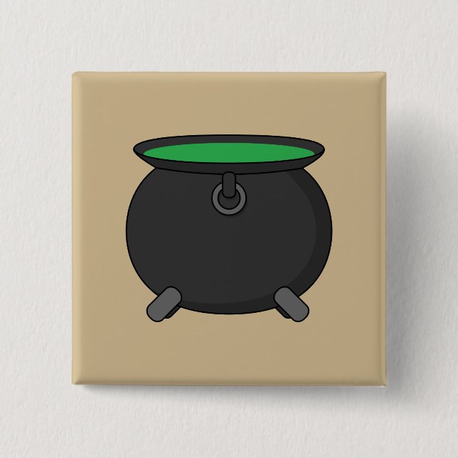 Chapa Cuadrada Witch Cauldron (Anverso)