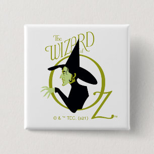 Chapa Cuadrada Witch™ El Asistente Del Logotipo Oz™