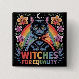 Chapa Cuadrada Witches For Equality Feminist