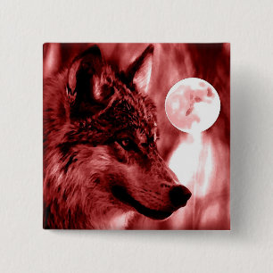 Chapa Cuadrada Wolf & Moon