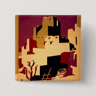 Chapa Cuadrada WPA del Suroeste del Pueblo WPA Nacional