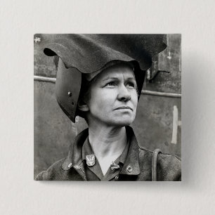 Chapa Cuadrada WWII Rosie el remachador