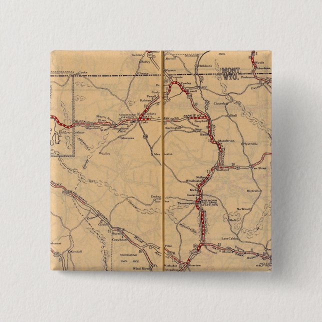 Chapa Cuadrada Wyoming 4 (Anverso)