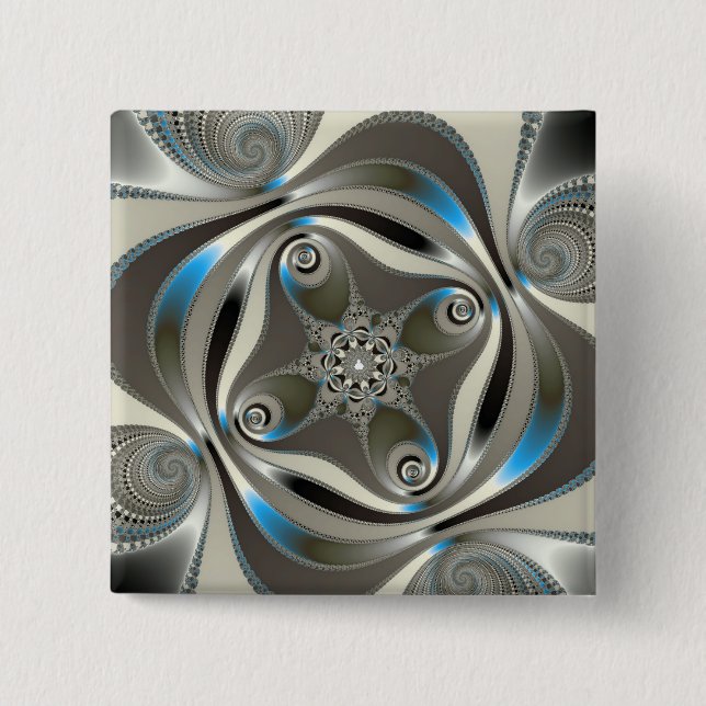 Chapa Cuadrada xChrome - Fractal (Anverso)