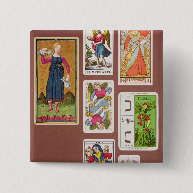 Chapa Cuadrada XIIII templanza (Anverso)