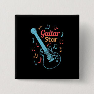 Chapa Cuadrada Xmas Gift Proud Guitarist Star