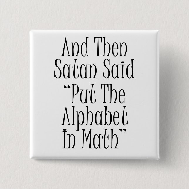 Chapa Cuadrada Y entonces Satan dijo… (Anverso)