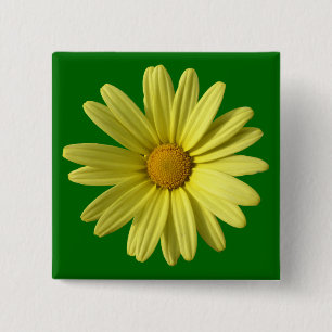 Chapa Cuadrada Yellow Daisy