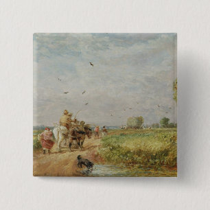 Chapa Cuadrada Yendo al henar, 1853 (aceite en cartón para