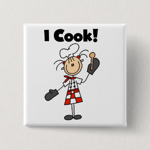 Chapa Cuadrada Yo Cocino - Chef Femenina