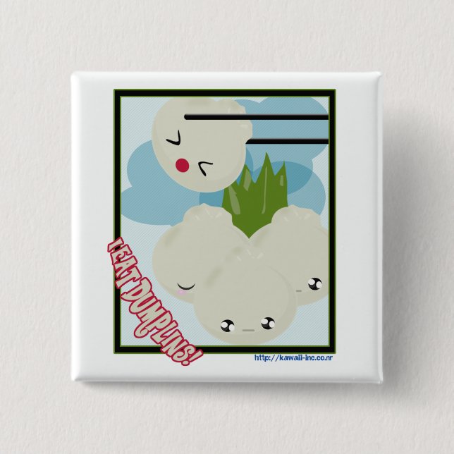 Chapa Cuadrada ¡Yo como dumplins! (Anverso)