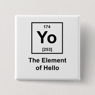 Chapa Cuadrada ¡Yo! El elemento de hola