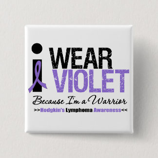 Chapa Cuadrada Yo uso Violet porque soy un guerrero