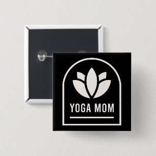 Chapa Cuadrada Yoga mamá yogi madre