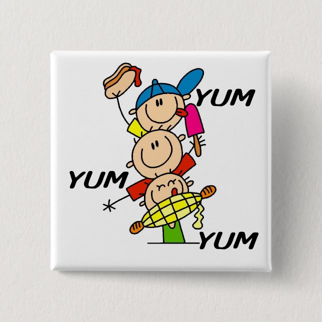 Chapa Cuadrada Yum Yum Verano (Anverso)