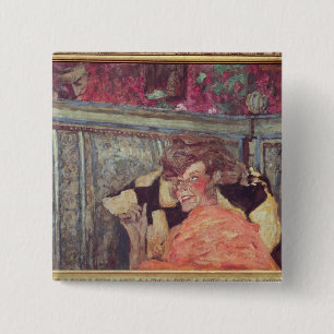 Chapa Cuadrada Yvonne Printemps y Sacha Guitry c.1912