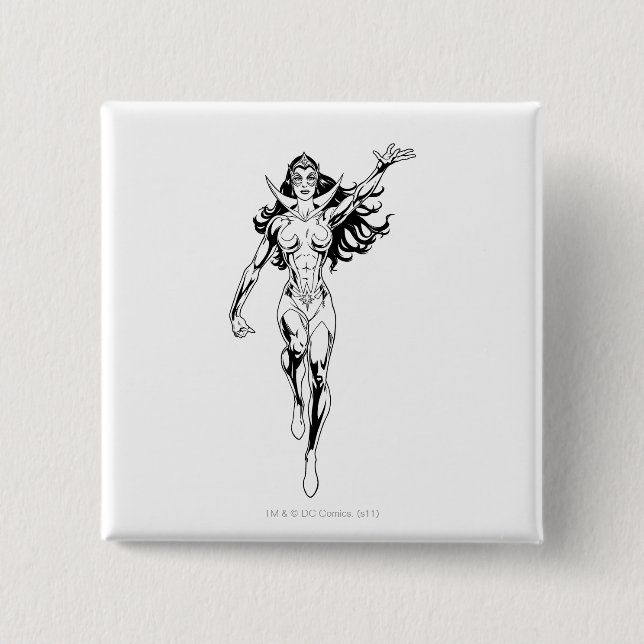 Chapa Cuadrada Zafiro de estrella 6 (Anverso)