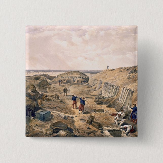 Chapa Cuadrada Zanja del bastión du Mat, placa 'de Seat (Anverso)