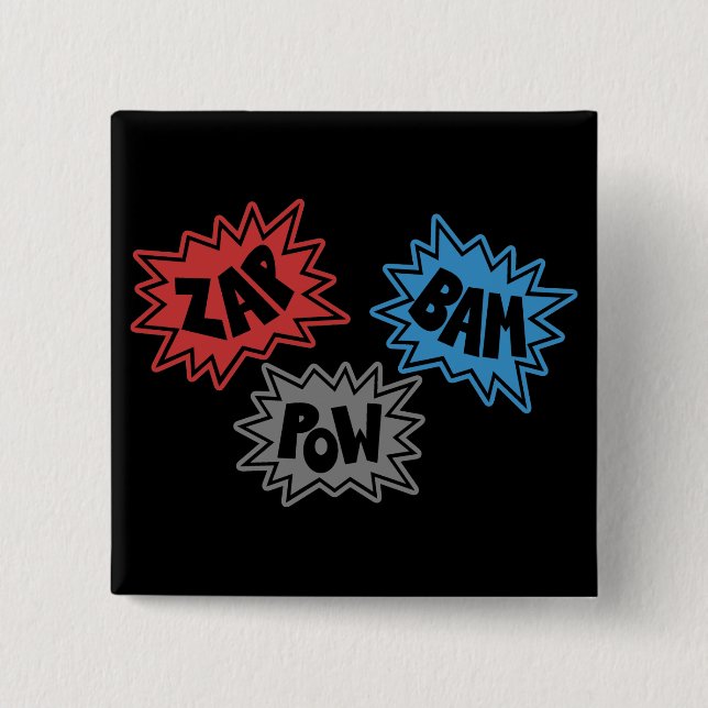 Chapa Cuadrada ZAP al PRISIONERO DE GUERRA FX sano cómico - (Anverso)