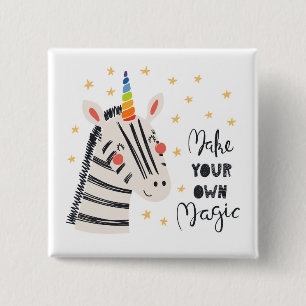 Chapa Cuadrada Zebri-maíz de la inspiración