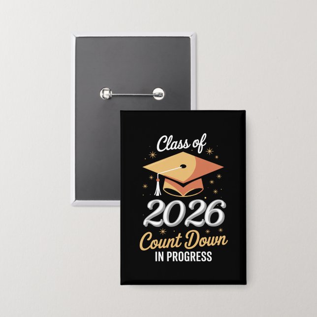 Chapa Cuenta Regresiva En Curso Personalizada Clase De 2 (Anverso/Reverso)