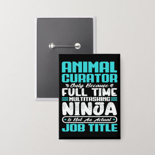 Chapa Curador de Animales Título Profesional Habilidades