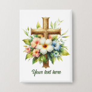Chapa Curte Religious Cross add text