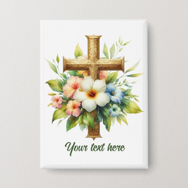 Chapa Curte Religious Cross add text (Anverso)