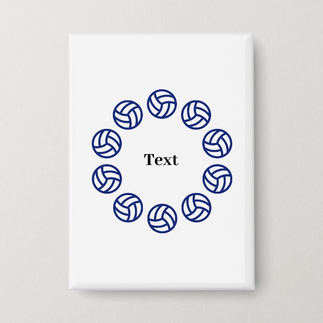 Chapa Custom Text Personalized Volleyball (Anverso)