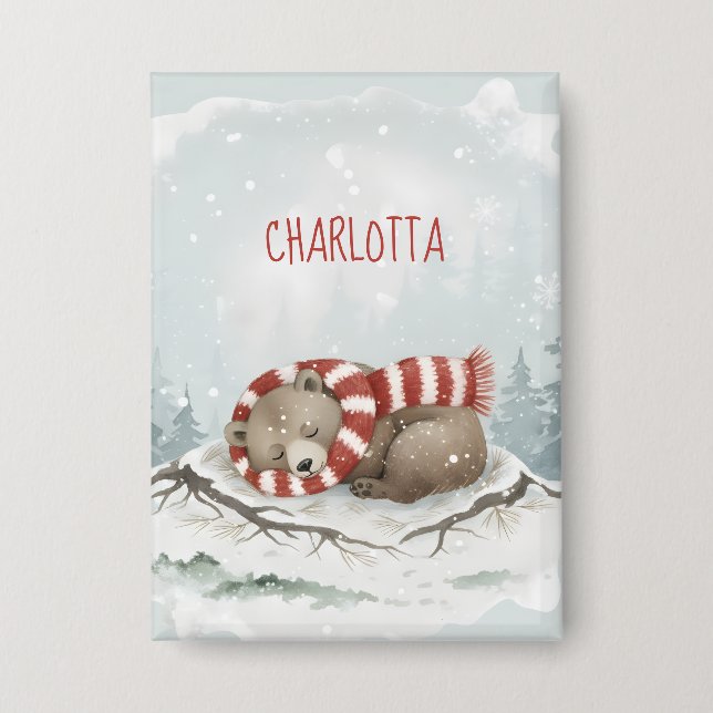 Chapa Custom Winter Bear Badge (Anverso)