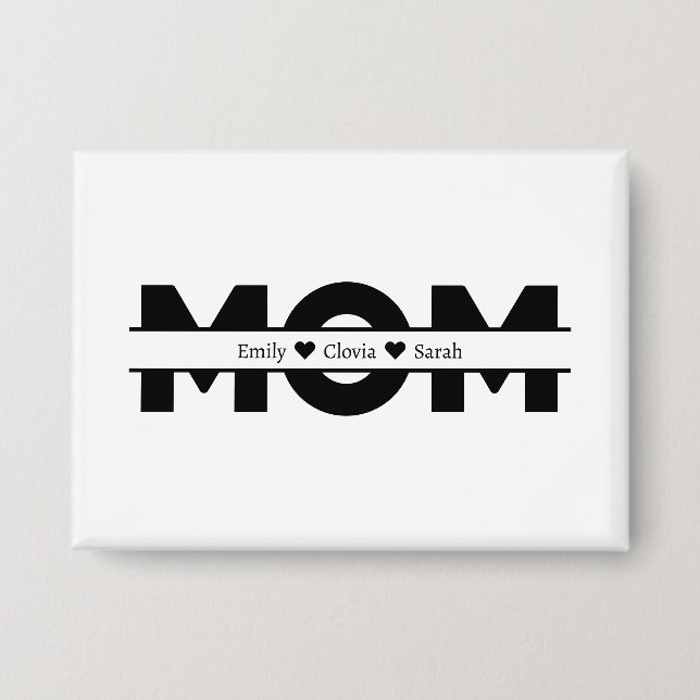 Chapa Customized mom children name (Anverso)