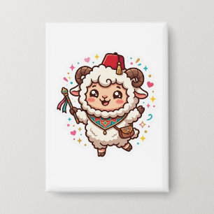 Chapa Cute Kawaii oveja marroquí Eid al-Adha sombrero Fe
