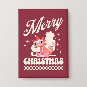 Chapa Cute Navidad Axolotl Feliz Navidad