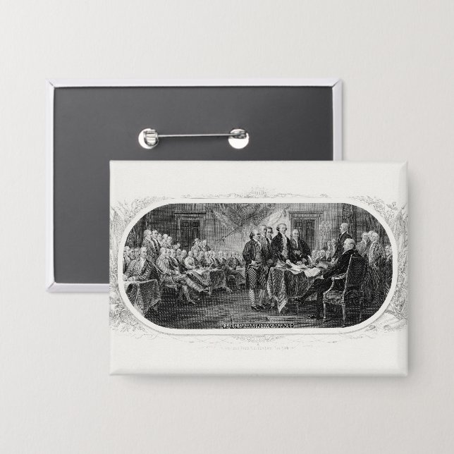 Chapa Declaración de Independencia: Proyecto de ley de $ (Anverso/Reverso)